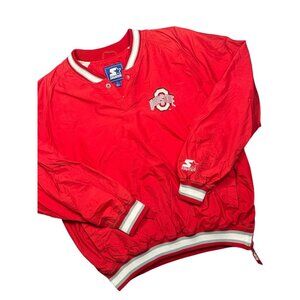 VTG 90s Ohio State Buckeyes Large Embroidered Starter Jacket Nylon Bomber NCAA